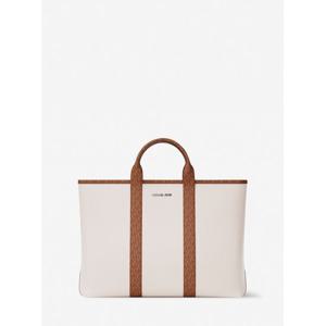 마이클코어스 와이드 토트 37S6LCOT7L2731 라이트 크림/러기지