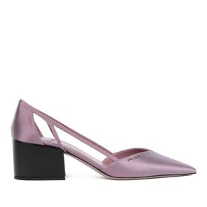 프라다 컷아웃 새틴 펌프스 1I736NFB055 049F0378
