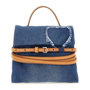 모스키노 타이 미 데님 가죽 토트백 MC4058PP1OOO2 70A