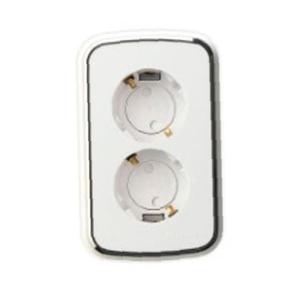 라피네 세로 2구 이중안전 접지 콘센트 진흥전기