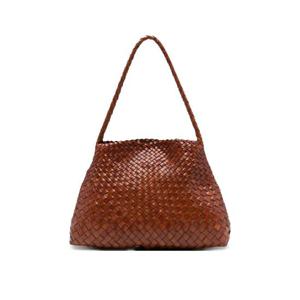 드래곤디퓨전 우븐 레더 숄더 백 8700TAN