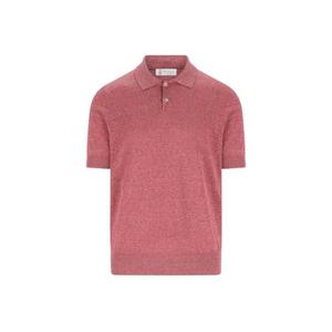 Brunello Cucinelli 반소매 폴로 셔츠 MSL806105C7796