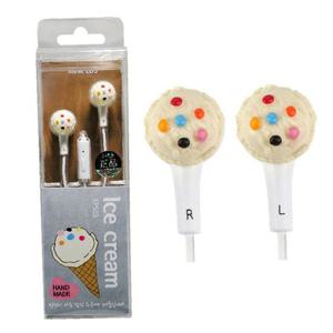 JMds 미니플러스 미니어처 스마트폰 이어폰 아이스크림 화이트 (EPS-03)