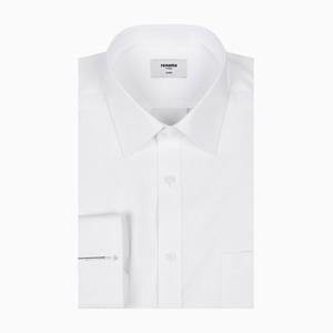 (RRQSSG1001WH) (레노마 일반핏)고급텐셀 100분2줄도비 긴팔와이셔츠