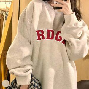 넉넉한 오버핏 영문 레터링 얇은 긴팔티 URD-239 단가라티셔츠