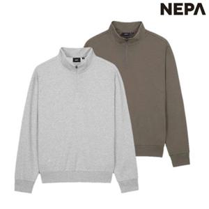 네파 남성 가을겨울 간절기 멜로우 캐주얼 하프집업 맨투맨 7L55461 327007