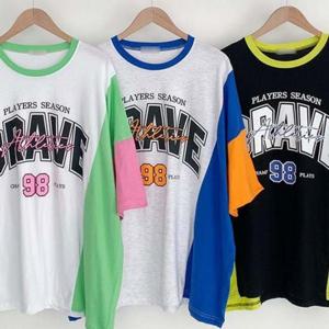 빅사이즈미시옷 브레이브 배색 반팔티 306P581S 빅사