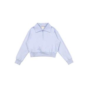 디스커버리 여성 크롭 트레이닝 반 집업 맨투맨 DWTR43041-LDS