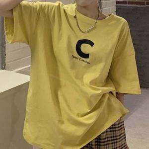 오버핏 박스티 반팔 티셔츠 ST200520