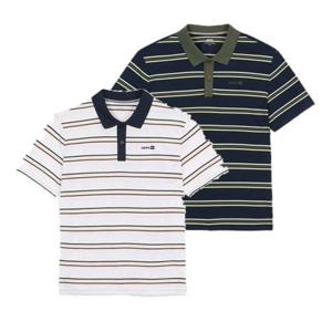 네파 남성 봄여름 멀티 스트라이프 피케 반팔 폴라티셔츠 7L35268 326638