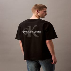 [캘빈클라인 진]남성 CK 오버핏 모노그램 로고 반팔 티셔츠 블랙 4RAB806 (4RAB806-UB1)