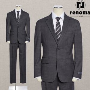 [레노마캐주얼][얼리버드]SS 봄여름 다크그레이 클래식핏 최고급 울 스판 수트 RQMASJ28AJD