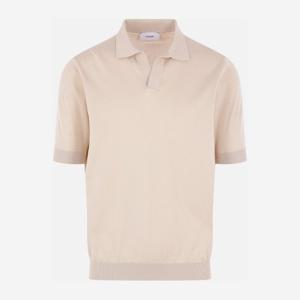 라르디니 자카드 플라워 브이넥 폴로 티셔츠 CNLPMC102 CN64020