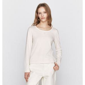 [지오다노] 여자 슬림핏 긴팔 티셔츠 05326503