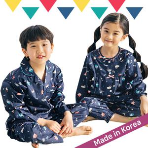 핑코코 아동 주니어 순면 긴팔 수면잠옷 파자마 실내복 상하세트