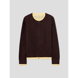 (35615AWM4D) [에잇세컨즈] 레이어드 카디건  브라운