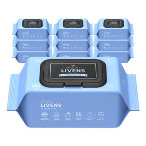 [비밀특가/특가 1위상품] 리벤스 대용량 아기물티슈 퓨어워터 엠보싱 캡형 100매x10팩