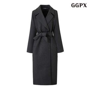 GGPX 카라넥 벨티드 누빔 롱 코트 (GPDJH001D)