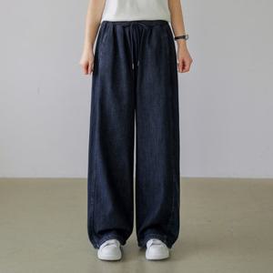 [프렌치시크] [남여공용] 테피토 2WAY 본딩기모 와이드 데님팬츠_54DP1161