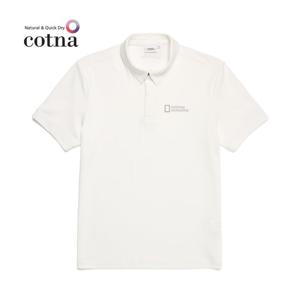 내셔널지오그래픽 N222MPL810 피케 반팔 티셔츠 WHITE
