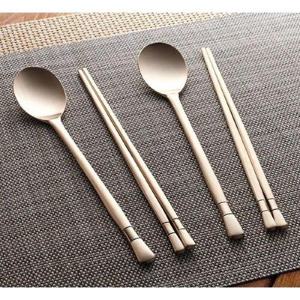 허리 유기 부부수저 세트