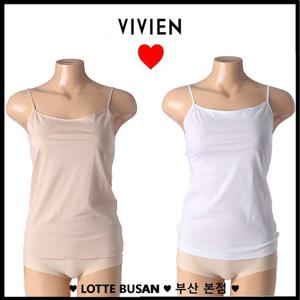 [비비안]고급 면 80수 기본 여성 끈런닝RU7080