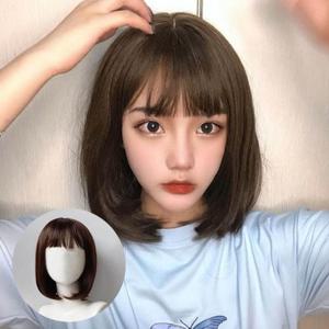 [D더블유] 여성 앞머리 단발 가발 보브컷  통가발
