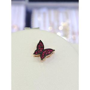 파이치치 세이브존05 14K 금 레드스톤 나비펜던트 GW12GP1641P-체인제외