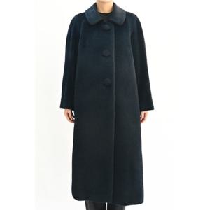 [비꼴리끄]알파카 울 라운드카라 롱코트