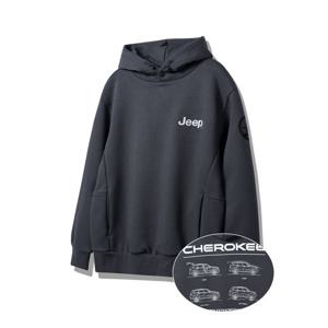 [지프]체로키 다크그레이 후드 티셔츠 JP1THU013