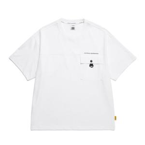 내셔널지오그래픽 N242MTS901 가슴 포켓 반팔 티셔츠 WHITE