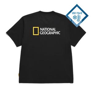 내셔널지오그래픽 N242UTS660 유니 쿨 맥스 스몰 로고 반팔 티셔츠 BLACK 2