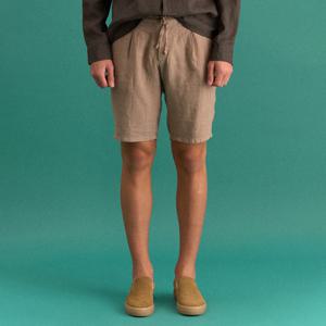 빠니깔레 워시드 리넨 버뮤다 쇼츠 F-GCPT15