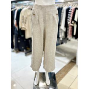 [트리아나]뒷밴딩 린넨 혼방 와이드 바지 AK2XA20