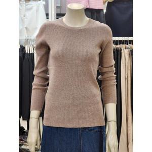 SOUP 세이브존07 여성 라운드넥 골지 니트 OAALKT0