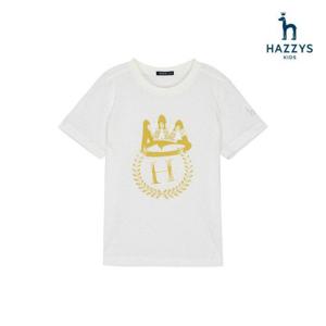 [헤지스키즈] 남아 린넨 포인트 R넥 티셔츠(HPM11TR18M_IV)