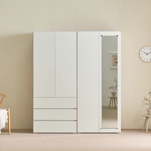 헤이즈 원터치 서랍형 장롱 이불장 세트-전신거울 1620