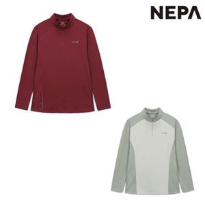 [네파]7K65403 여성 가을 간절기 등산 캠핑 블럭 파워스트레치 긴팔 집업 티셔츠