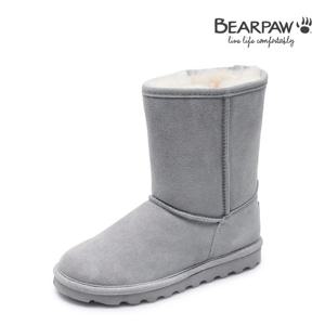 [베어파우(슈즈)]ELLE SHORT 여성 양털 미들부츠 K1962051PD-W 그레이 3센치