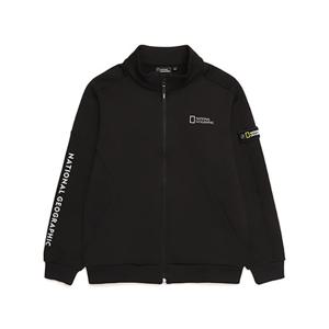 내셔널지오그래픽키즈 N214KFT211 기모 트레이닝 풀집업 CARBONBLACK