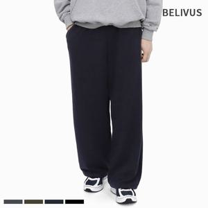 빌리버스 남성 와이드 밴딩 팬츠 통바지 본딩 기모 바지 BIP052