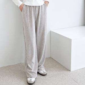 [리빌모아]여자 소프트 편한 스트라이프 바지 DJW-PTA-SGSSM226-