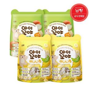 [남양유업]아이꼬야 아기과자 바나나퐁 30g 2개 + 양파퐁30g 2개