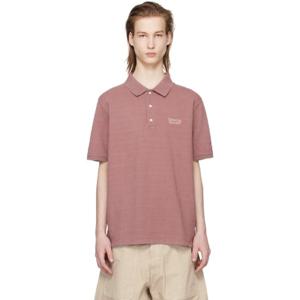 25 FW 골든구스 남성 핑크 자수 폴로 셔츠 241264M212001