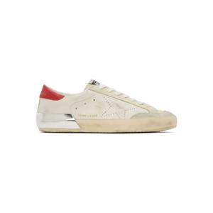 25 FW Golden Goose 남성 화이트 슈퍼스타 스케이트 스니커즈 242264M237013