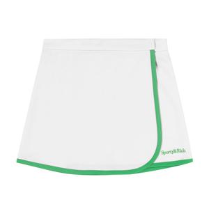 스포티앤리치 SK009S408SW 세리프 로고 랩 여성스커트