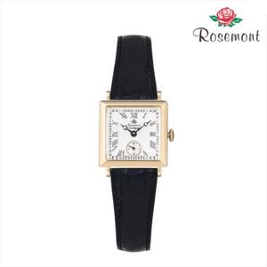 [로즈몽(시계)]여성 사각 가죽 시계 N011-YWR-BBK