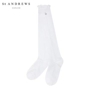 [세인트앤드류스] 여성 별 심볼 포인트 짜임 레이스 니삭스