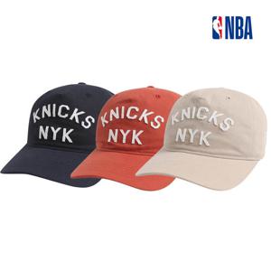 NBA 남녀공용 NYK 아플리케 5각 소프트볼캡 사계절모자 N255AP271P