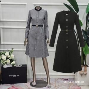 [미니멈]MD 시스루 카라 하프넥 원피스 MD MMYDGWO0810 M_CJ